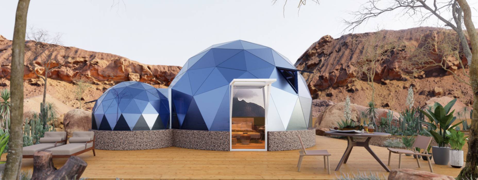 微山县球形智能光伏玻璃星空房